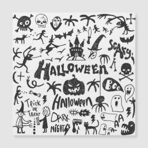 Halloween Monster Doodles Roligt