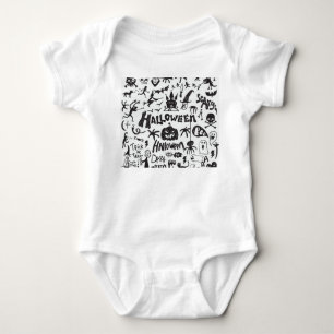 Halloween Monster Doodles Roligt T Shirt