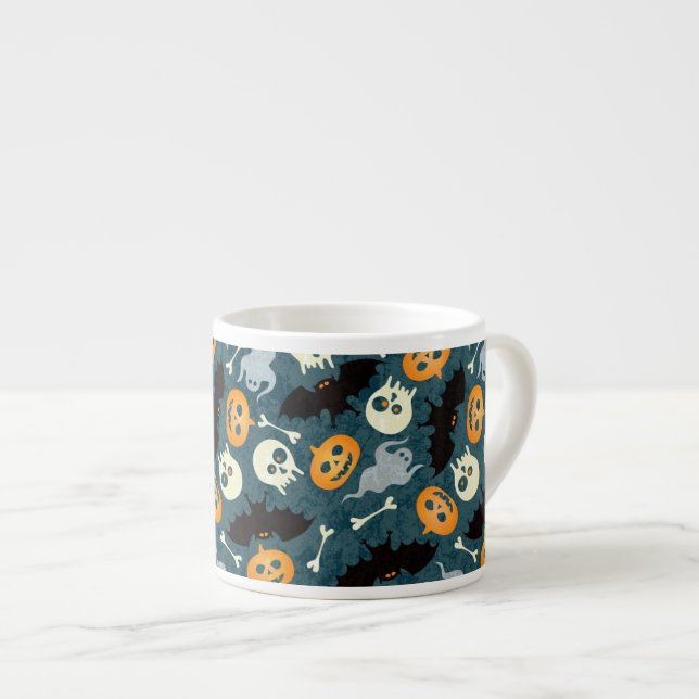 Halloween mönster espressomugg (Framsida höger)