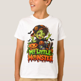 Halloween Monster Familj - Liten Monster Pojke T Shirt