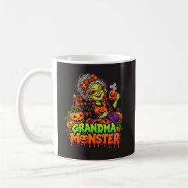Halloween Monster Familj – Monster Mormor Kul Kaffemugg