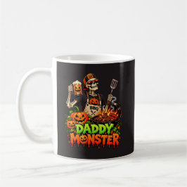 Halloween Monster Familj – Pappa Monster Grillfest Kaffemugg