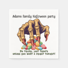 Halloween Monster Hand Candy Protector Pappersservett