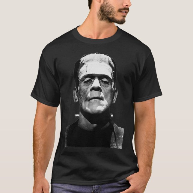 Halloween Monster Horror Movie Monster T Shirt (Framsida)