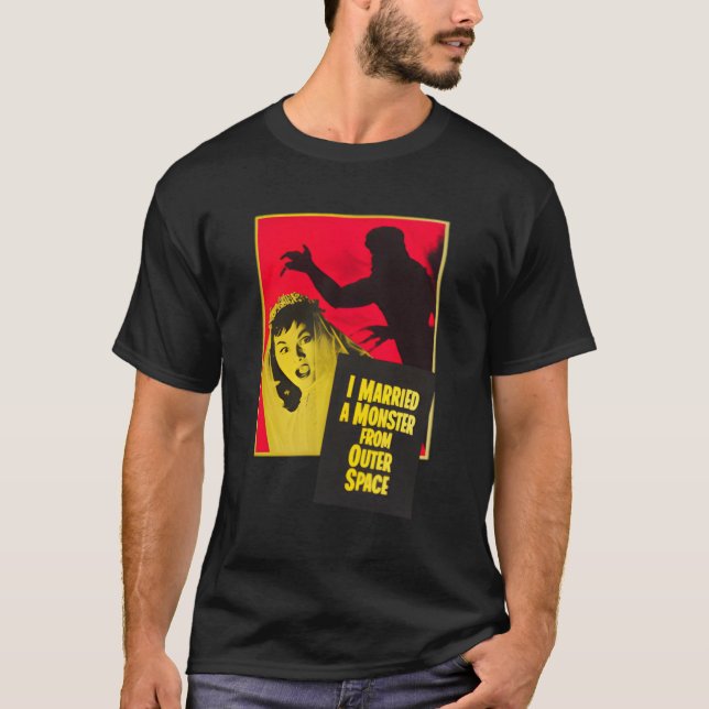 Halloween Monster Horror Movie T Shirt (Framsida)