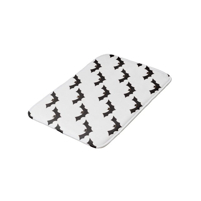 Halloween, Mönster i Fladdermus, Bus eller godis,  Badrumsmatta (Vinklad)