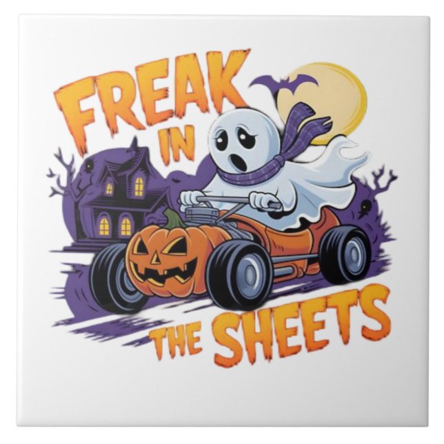 HALLoween-monster i lakanet Kakelplatta (Framsidan)