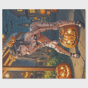 Halloween-monster Jack-o-Lantern & fladdermus-haxa Presentpapper