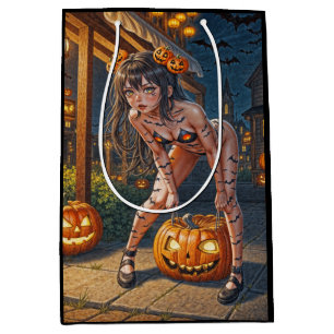 Halloween-monster Jack-o-Lantern & fladdermus-kvin