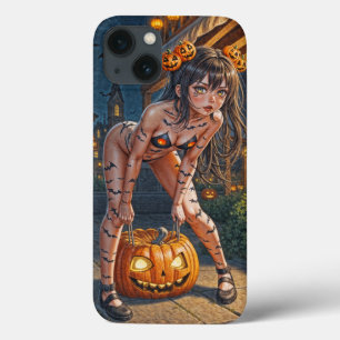Halloween-monster Jack-o-Lantern & fladdermus-tjej