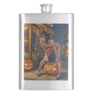 Halloween-monster Jack-o-Lantern & fladdermus-tjej Fickplunta