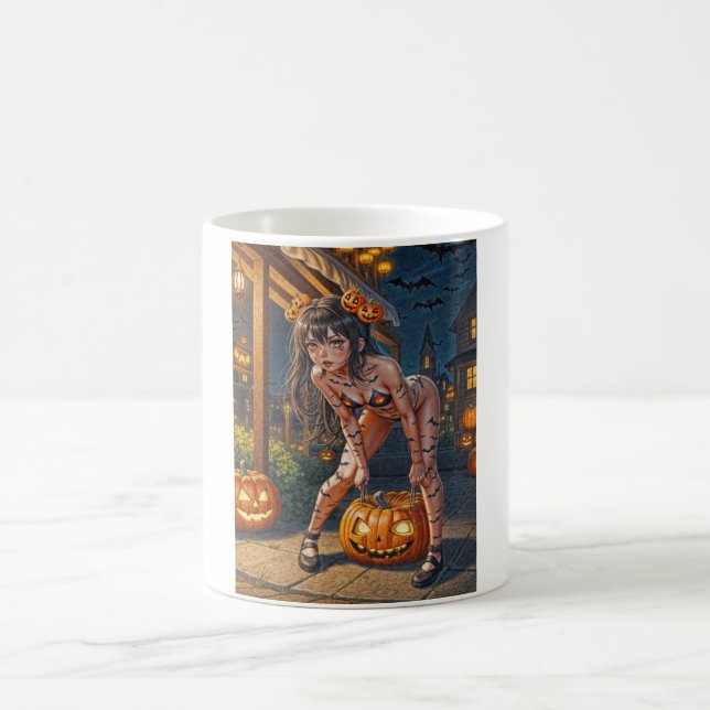Halloween Monster Jack-o-Lantern & Fladdermus Vixe Kaffemugg (Center)