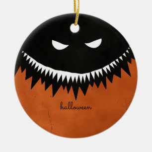Halloween Monster Julgransprydnad Keramik