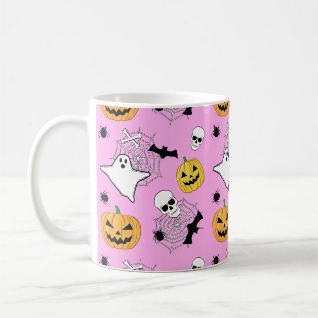 Halloween Mönster Kaffemugg (Vänster)