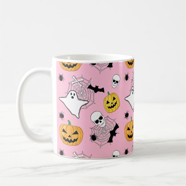 Halloween Mönster Kaffemugg (Vänster)