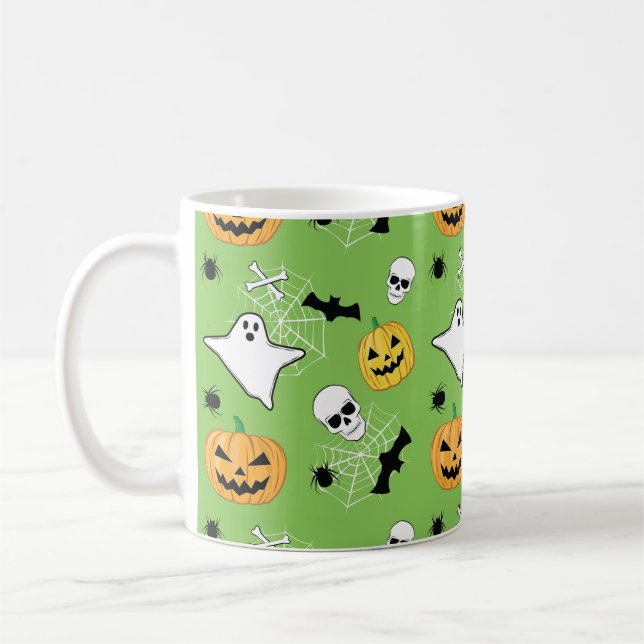 Halloween Mönster Kaffemugg (Vänster)