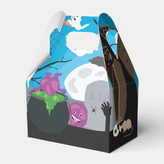 Halloween Monster Kids Halloween fest Presentaskar (Baksidan Sidan)