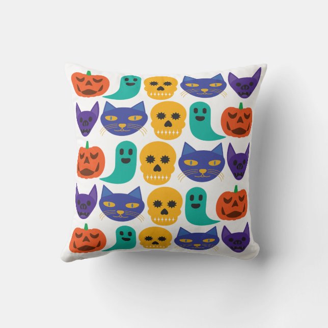 Halloween Mönster Kudd Kudde (Baksida)