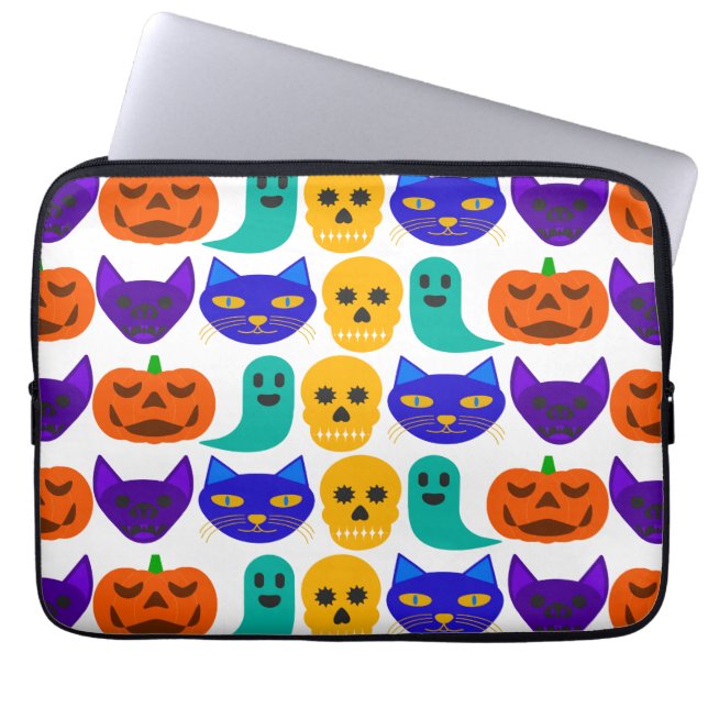 Halloween Mönster Laptop sleeve 13-tums (Framsidan)