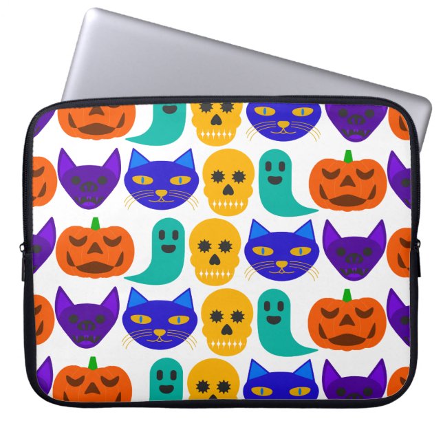 Halloween Mönster Laptop sleeve 15 tum (Framsidan)