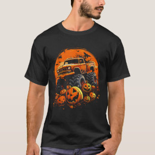 Halloween Monster Lastbil Pumpkin Jack o lantern S T Shirt