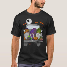 Halloween Monster Lastbil Pumpkins Gnomes T Shirt
