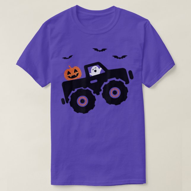 Halloween Monster Lastbil Shirt Boy's Kids Småbarn T Shirt (Design framsida)