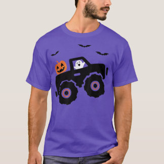 Halloween Monster Lastbil Shirt Boy's Kids Småbarn T Shirt