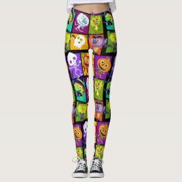 halloween monster leggings