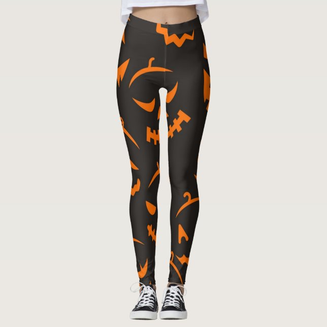 Halloween mönster leggings (Framsida)