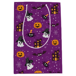 Halloween-mönster lila