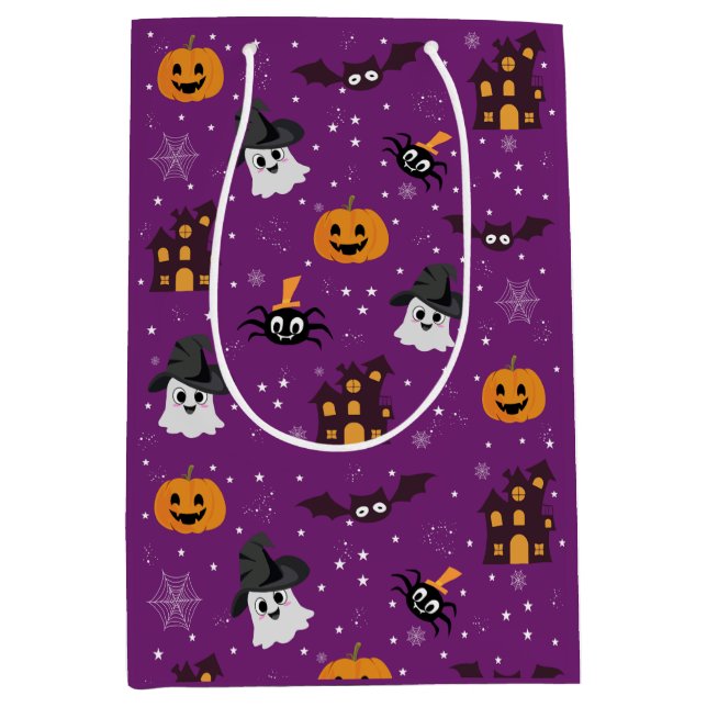 Halloween-mönster lila  (Framsidan)