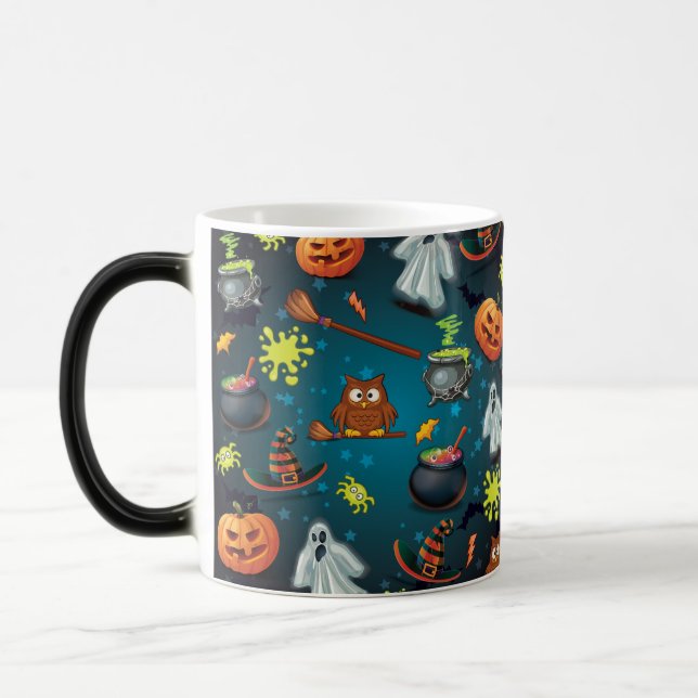 Halloween mönster magisk mugg (Vänster)