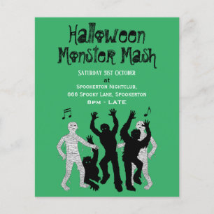 Halloween Monster Mash Dance Party Flygblad