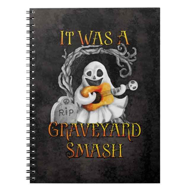 Halloween Monster Mash Ghost Graveyard Smash Anteckningsbok (Framsidan)