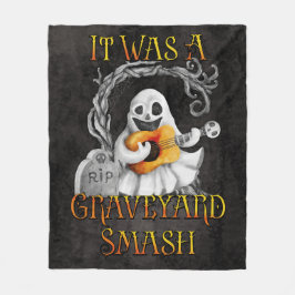 Halloween Monster Mash Ghost Graveyard Smash Fleecefilt