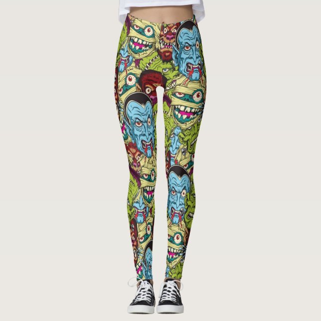 Halloween Monster Mash Leggings (Framsida)