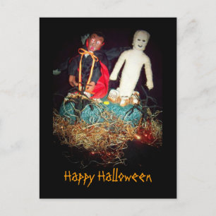 Halloween Monster Mash vykort