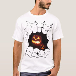 Halloween Mönster med pumpor och spiders T Shirt