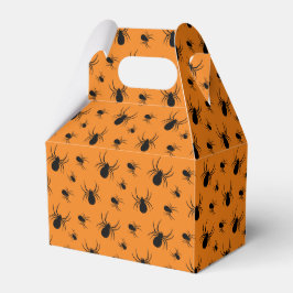 Halloween-mönster med spindlar Svart och Orange Presentaskar