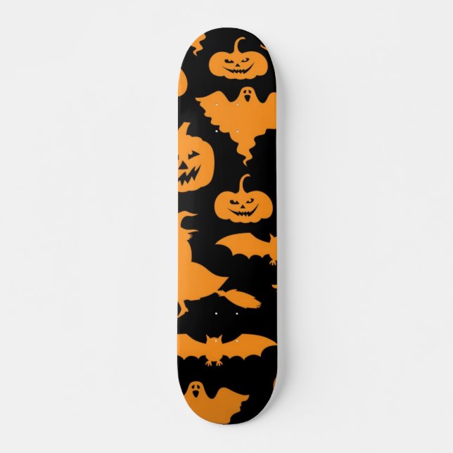 Halloween mönster mini skateboard bräda 18,5 cm (Framsida)