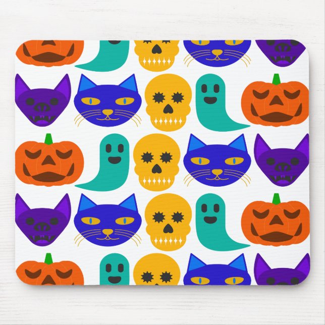 Halloween Mönster Mousepad Musmatta (Framsidan)