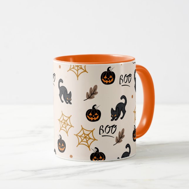 Halloween mönster mugg (Framsida höger)