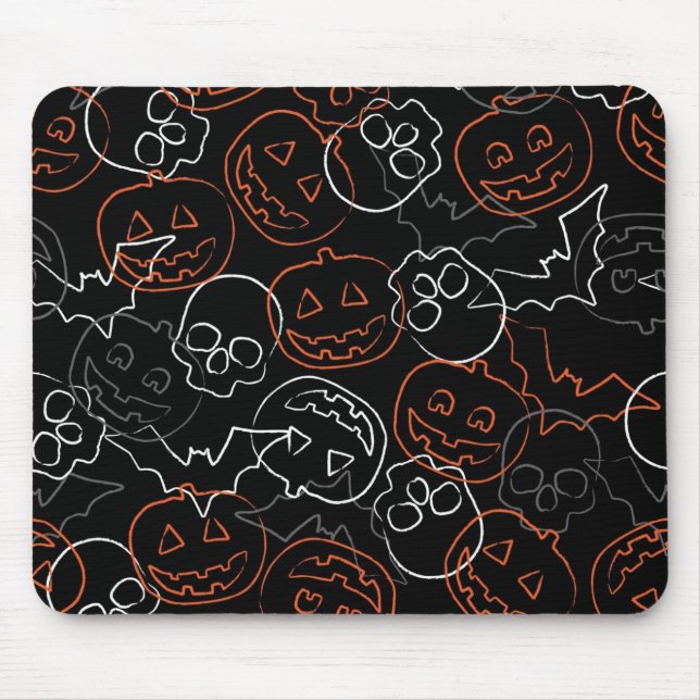 Halloween mönster musmatta (Framsidan)