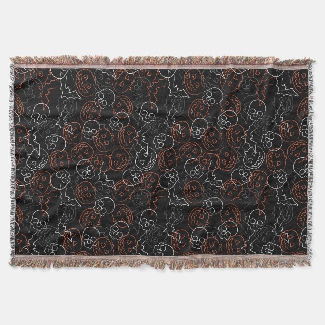 Halloween mönster mysfilt (Framsidan)