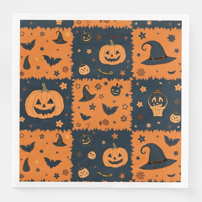 Halloween mönster napkin pappersservett (Framsida)