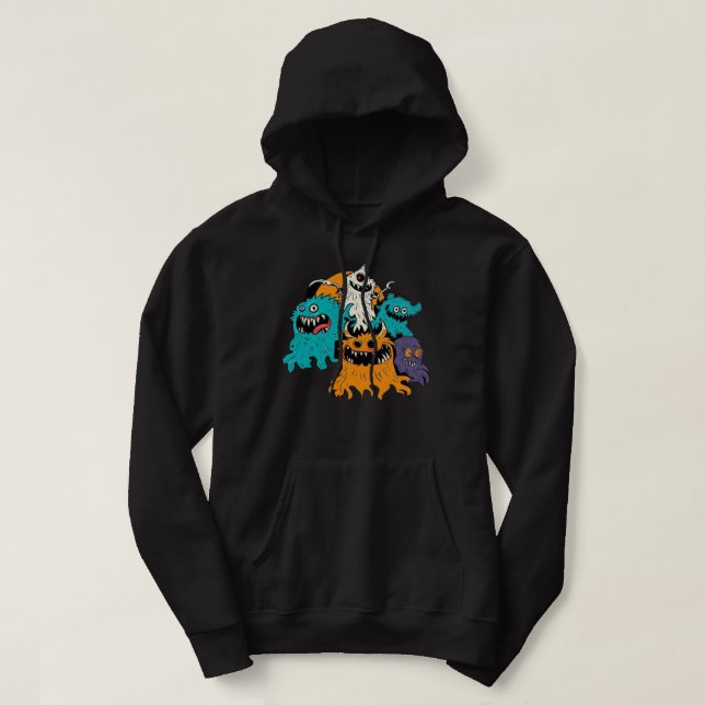 Halloween/Monster/oktober/Fall Hoodie (Design framsida)
