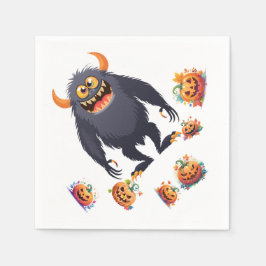 Halloween-mönster på pappersservett