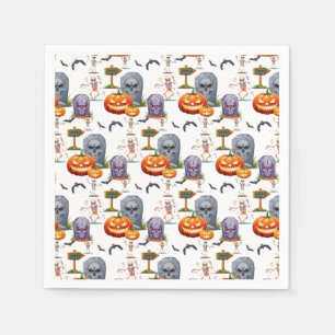 Halloween-mönster på pappersservett