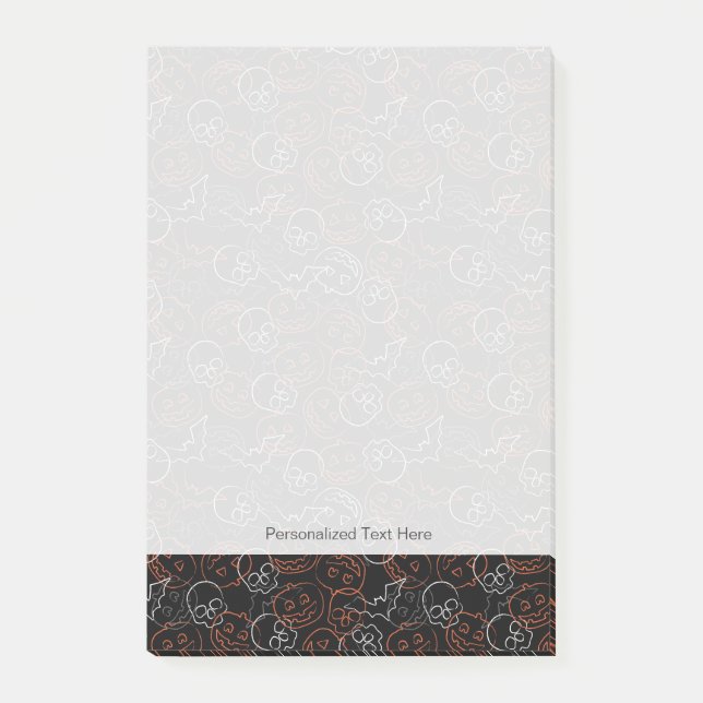 Halloween mönster post-it block (Framsida)